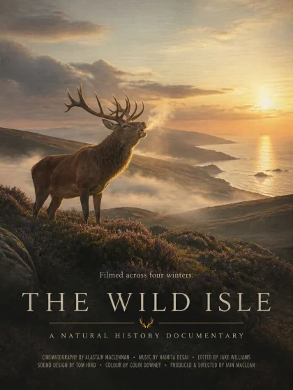 Poster for THE WILD ISLE, an original natural-history documentary